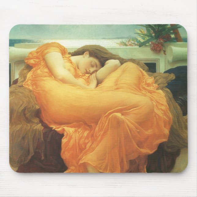 Flaming June by Lord Frederic Leighton Mouse Mat (Front)