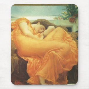 Flaming June by Lord Frederic Leighton Mouse Mat