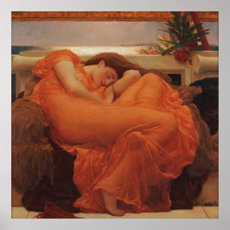 Flaming June by Lord Frederic Leighton Poster