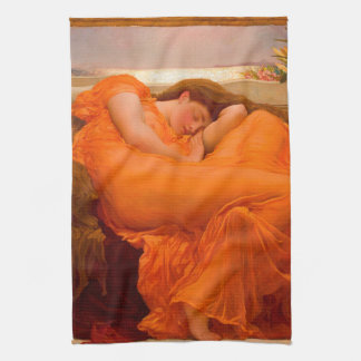 Flaming June by Lord Frederic Leighton Tea Towel