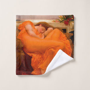 Flaming June by Lord Frederic Leighton Wash Cloth