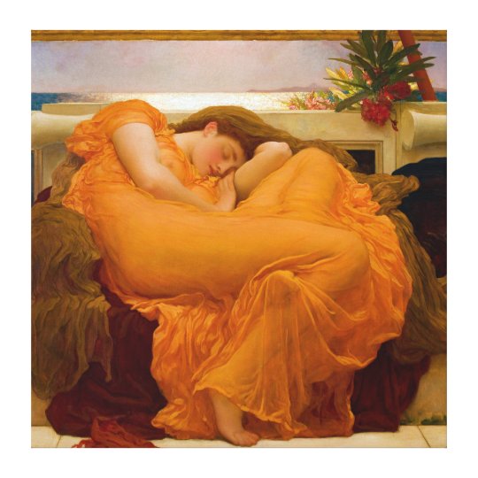 Flaming June by Sir Frederic Leighton Canvas Print | Zazzle.co.uk