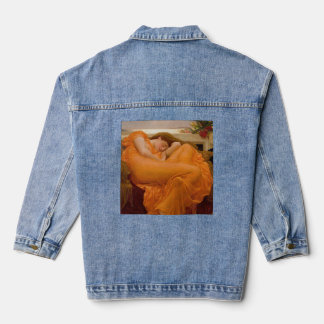 Flaming June by Sir Frederic Leighton Denim Jacket