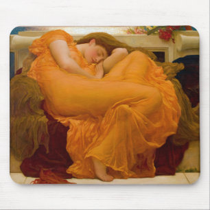 Flaming June by Sir Frederic Leighton Mouse Mat