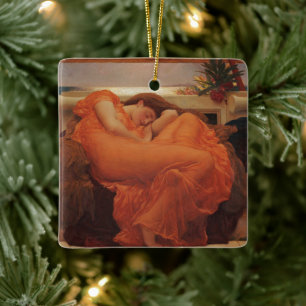 Flaming June Frederic Leighton Fine Art Print Ceramic Ornament