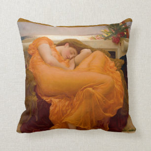 Flaming June - Frederic Lord Leighton Cushion