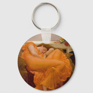 Flaming June - Frederic Lord Leighton Key Ring
