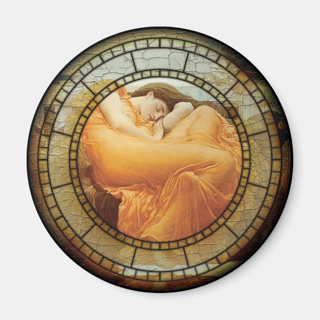 Flaming June Motif Magnet (Front)