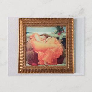 Flaming June (reproduction, photograph) Postcard