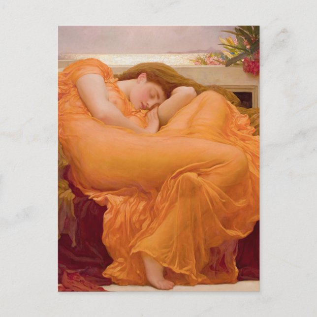 Flaming June Vintage Postcard (Front)