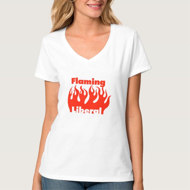 Flaming Liberal T-Shirt (Front)