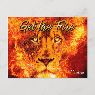 Flaming Lion of Judah Postcard