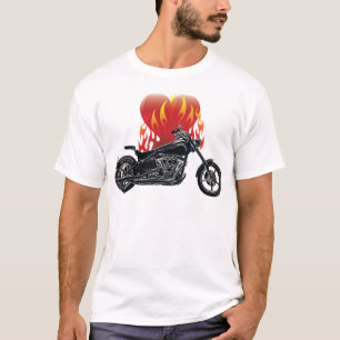 Flaming Love Biker Shirt