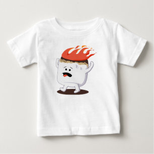 Flaming Marshmallow Baby T-Shirt