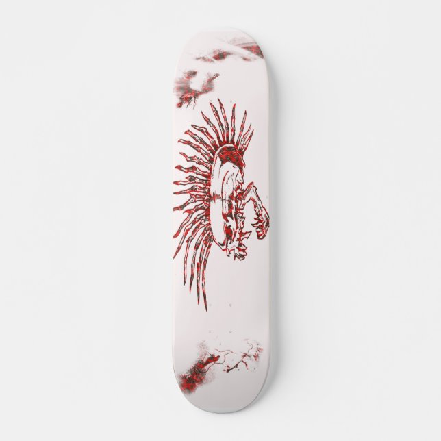 Flaming Mohawk Skateboard (Front)