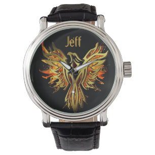 Flaming Phoenix Personalised Watch