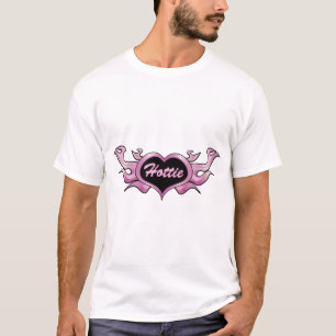 Flaming Pink Hottie Heart T-Shirt