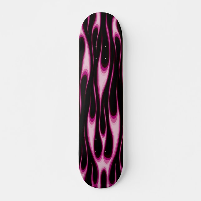 Flaming Pink Skateboard (Front)