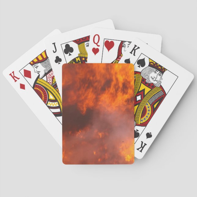 Flaming Playing Cards (Back)