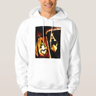 Flaming Pocket Aces Bullets Poker by Teo Hoodie