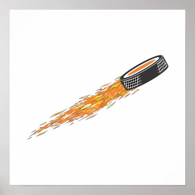 Flaming Puck Poster (Front)