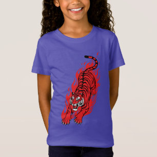 Flaming Red Tiger – Fierce Fire Beast Tee