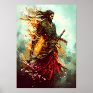 Flaming Samurai – The Eternal Warrior Poster