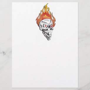 Flaming Skull
