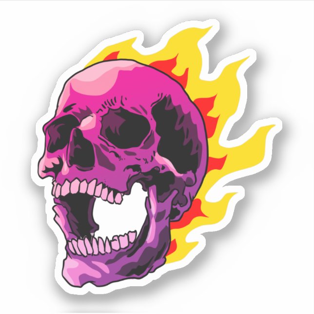 Flaming skull (Front)
