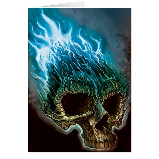 Image of Flaming Skull
