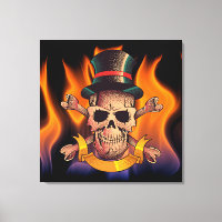 Flaming Skull