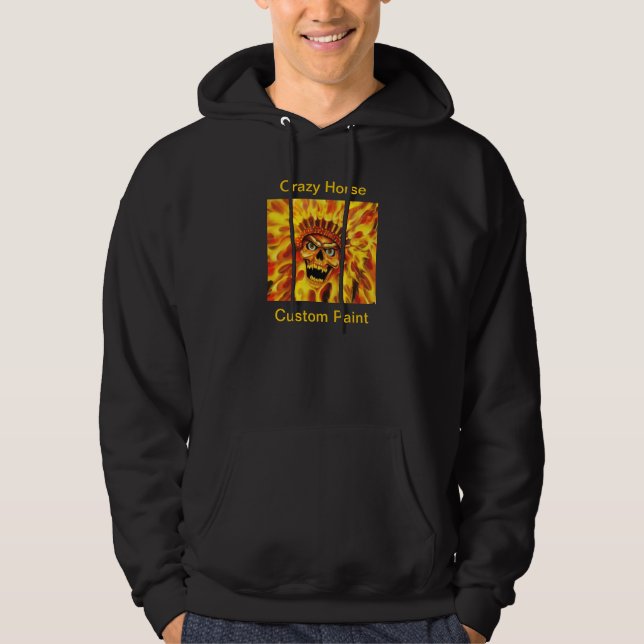 Flaming Skull Chief Hoodie (Front)