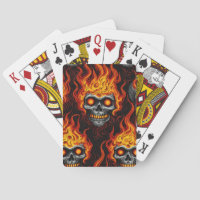 Flaming skull design gothic tattoo rock and roll s