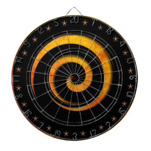 Flaming Spiral Regulation Dartboard