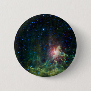 Flaming Star Runner NASA 6 Cm Round Badge