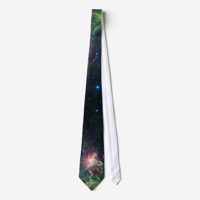 Flaming Star Runner NASA space galaxy photo Tie (Front)