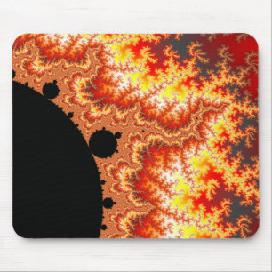 Flaming Sun - Fractal Mouse Mat