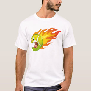 Flaming Tennis Ball T-Shirt