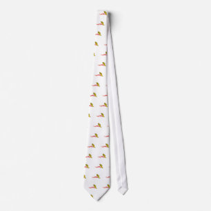 Flaming Track Logo Tie