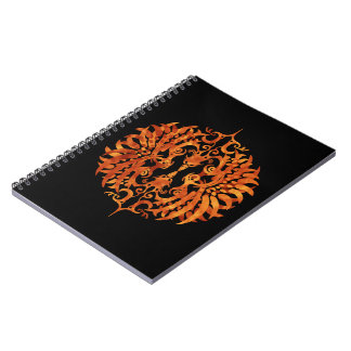 Flaming Tribal Phoenix Notebook