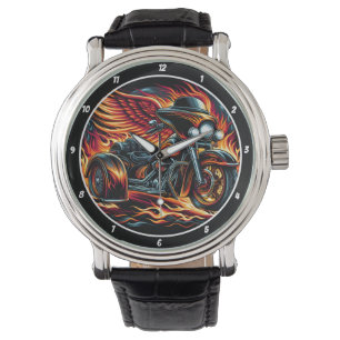 Flaming Trike, Dynamic Watch Face.