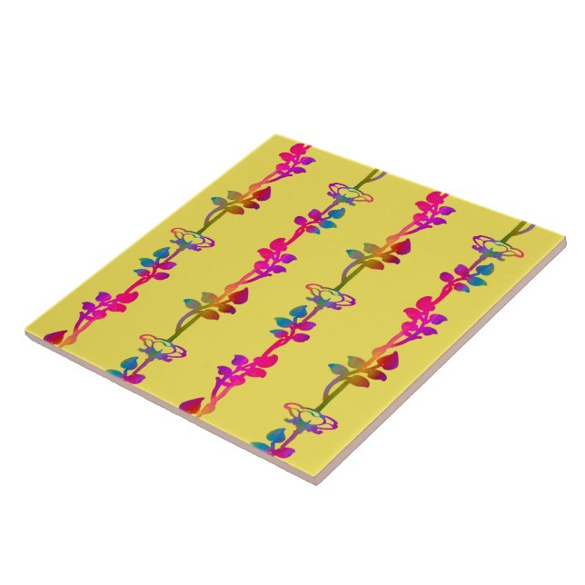 Flaming Vines Summer Tile (Side)
