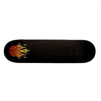 Flaming Volleyball Skateboard