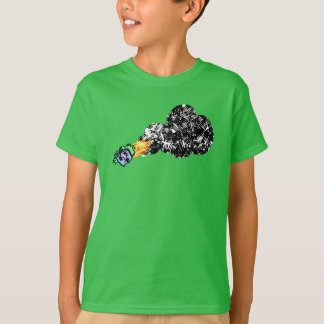 Flaming zombie head T-Shirt