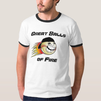 FLAMINGBASEBALL, Great Balls, of Fire T-Shirt