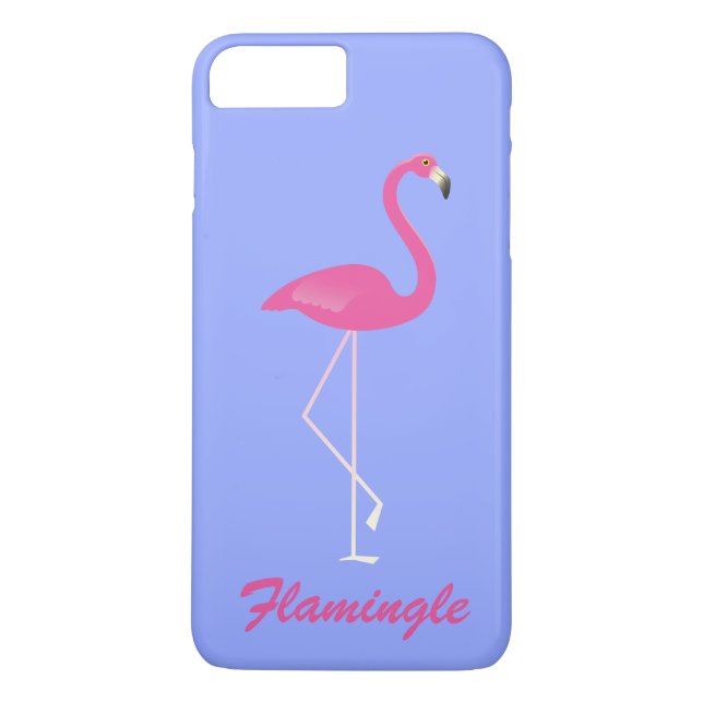 Flamingle Flamingo iPhone 7 Plus - purple Case-Mate iPhone Case (Back)