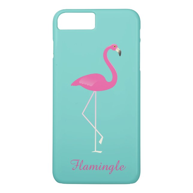 Flamingle Flamingo iPhone 7 Plus - turquoise Case-Mate iPhone Case (Back)