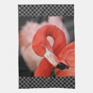 Flamingo 001 tea towel