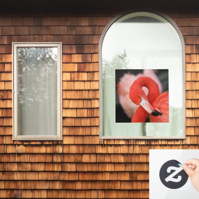 Flamingo 001 window cling (Home Window)