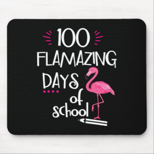 Flamingo 100 Flamazing Days Of School 100th Day Of Mouse Mat